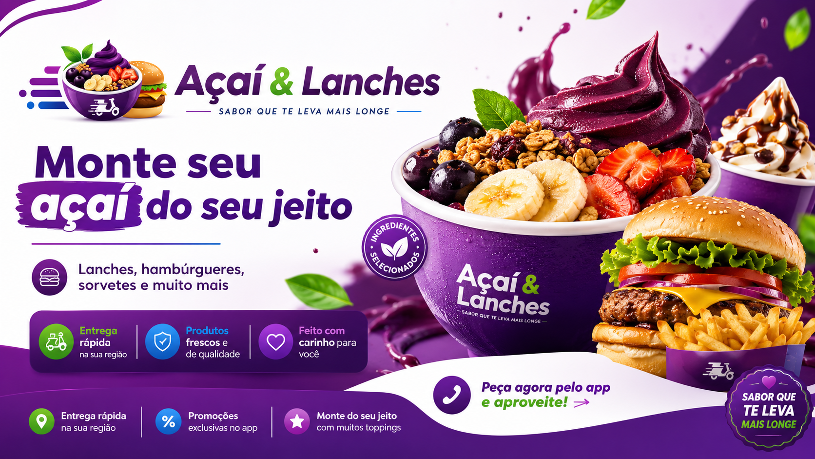 Açaí & Lanches Demo